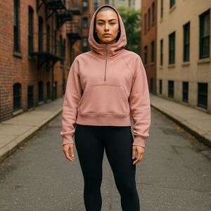 lululemon scuba oversized half zip hoodie